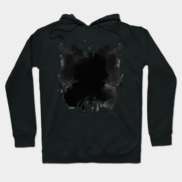 Rorschach Ink Blot Test Black Hoodie by faiiryliite